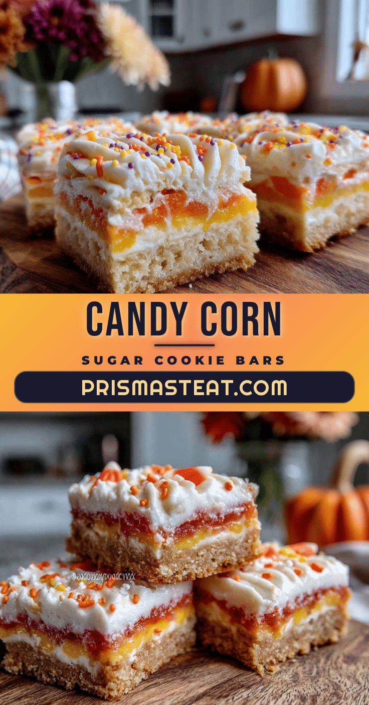 candy corn sugar cookie bars recipe