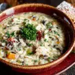 chicken and wild rice soup - featured image