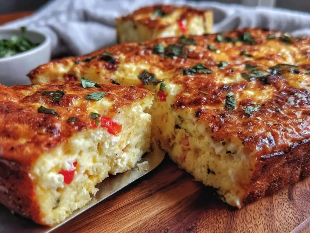 cottage cheese egg bake - featured image
