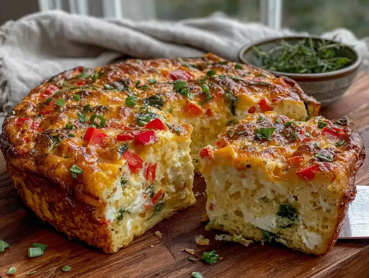 cottage cheese egg bake preparation steps