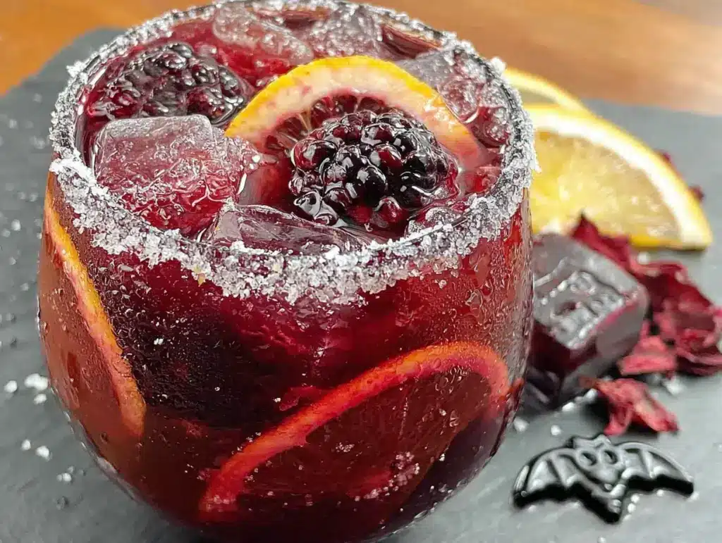 cozy blood orange vampire sangria - featured image
