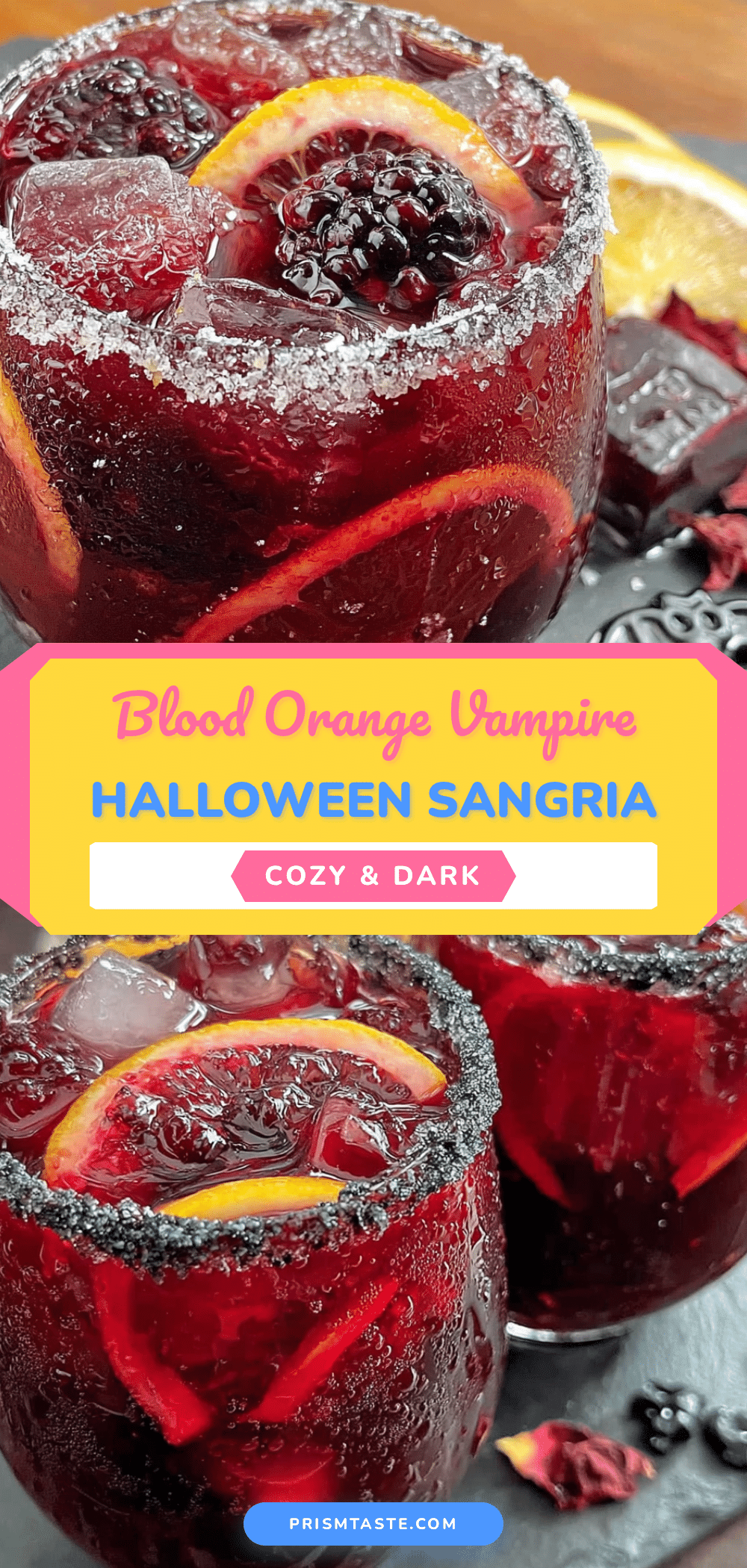 cozy blood orange vampire sangria recipe