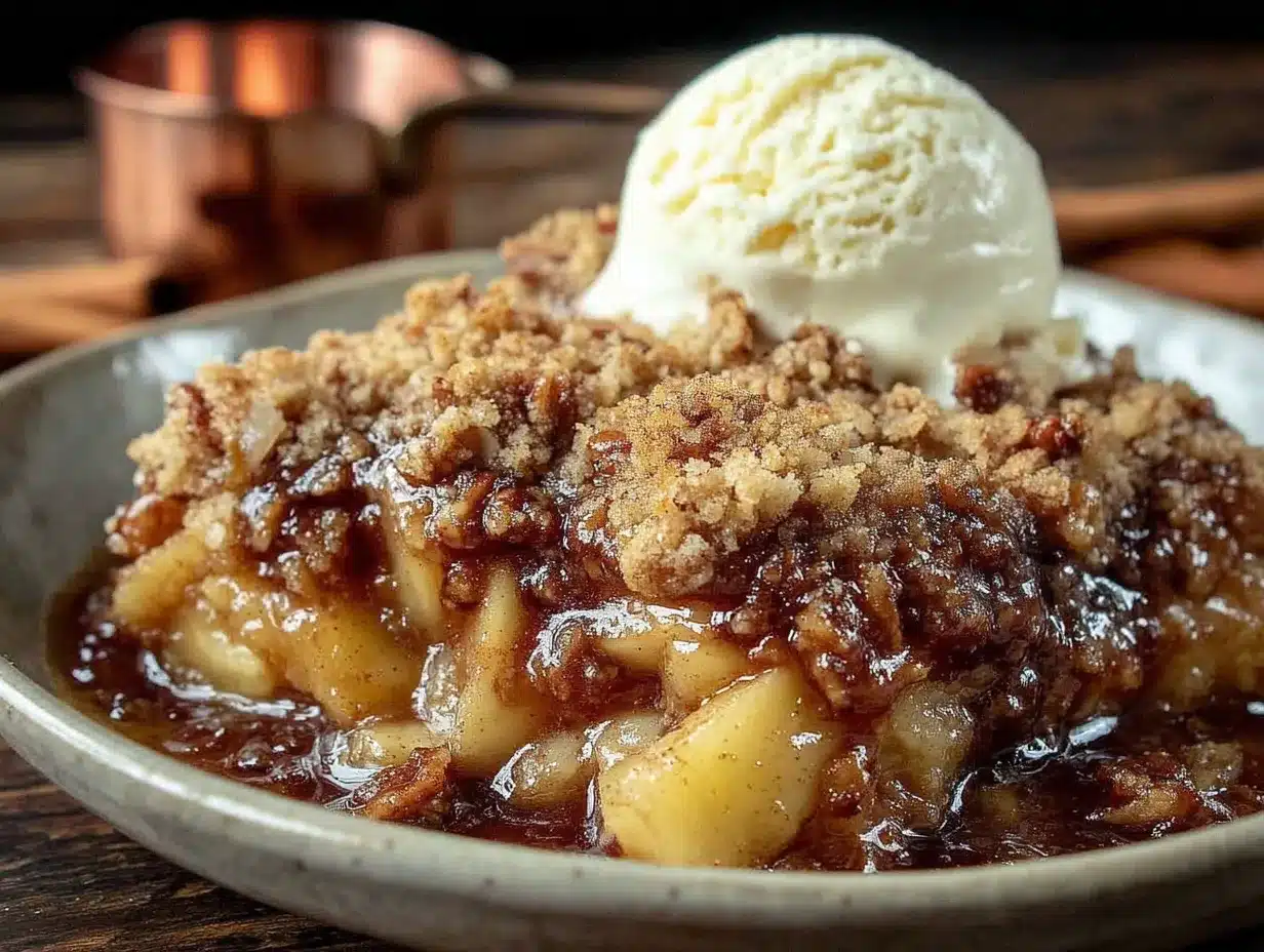 Cozy Cinnamon Apple Crisp preparation steps