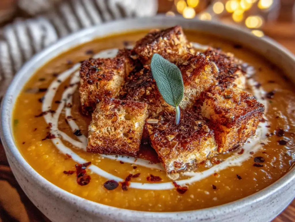 cozy honeynut squash soup - featured image