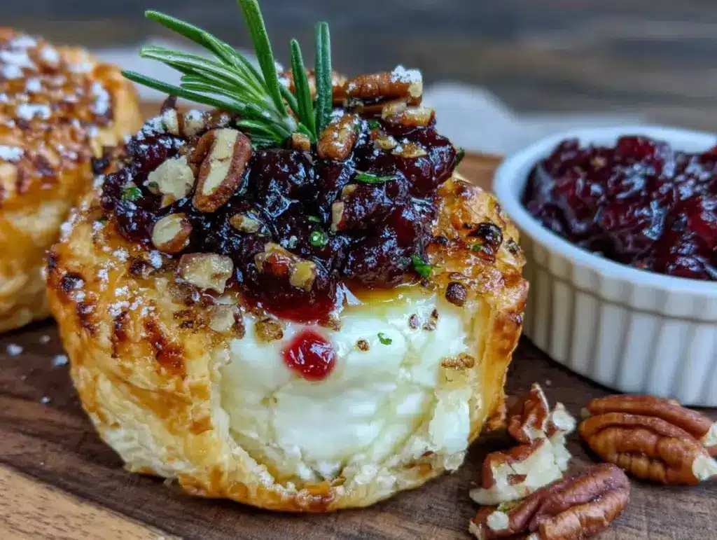 cranberry brie bites - featured image