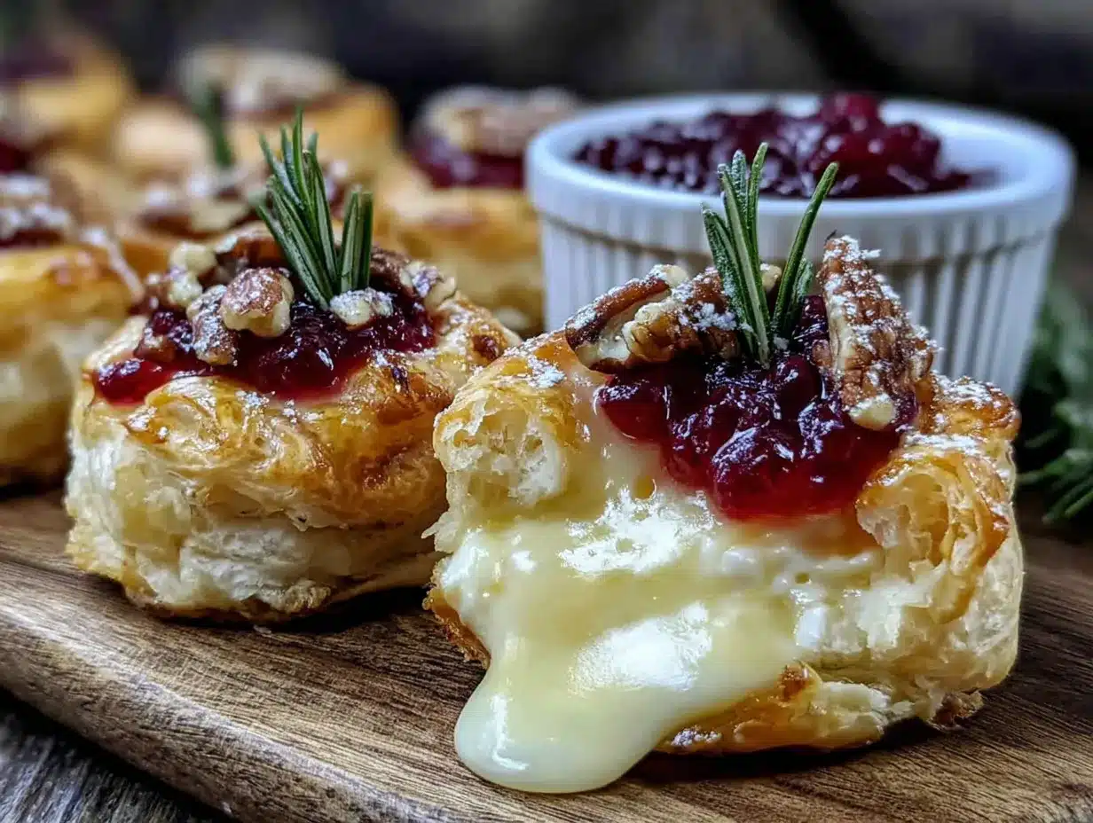 cranberry brie bites preparation steps