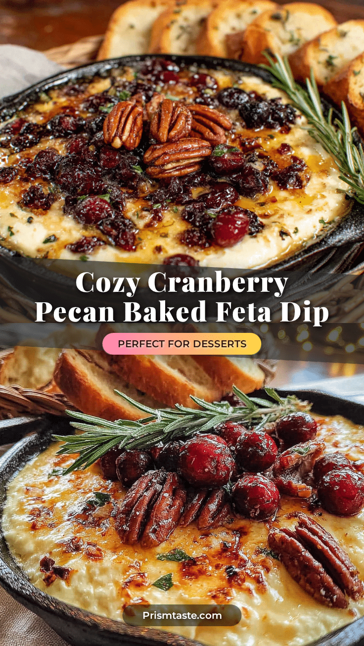 cranberry pecan baked feta dip recipe