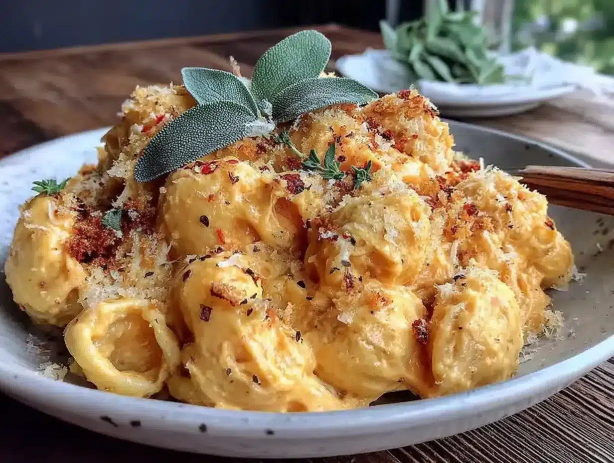 creamy butternut squash mac and cheese preparation steps