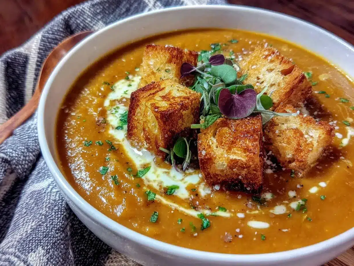 creamy honeynut squash soup preparation steps