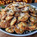 crispy garlic parmesan pumpkin seeds - featured image