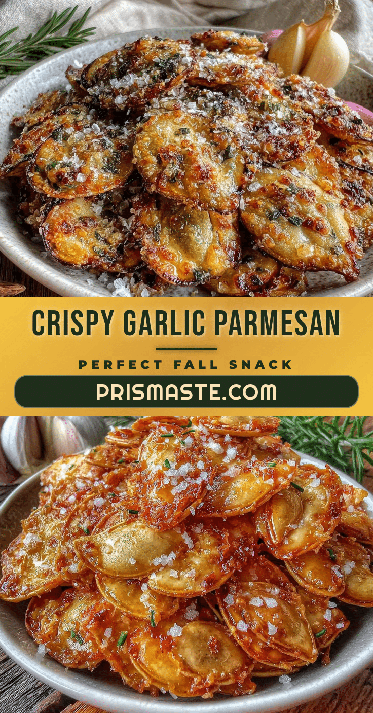 crispy garlic parmesan pumpkin seeds recipe