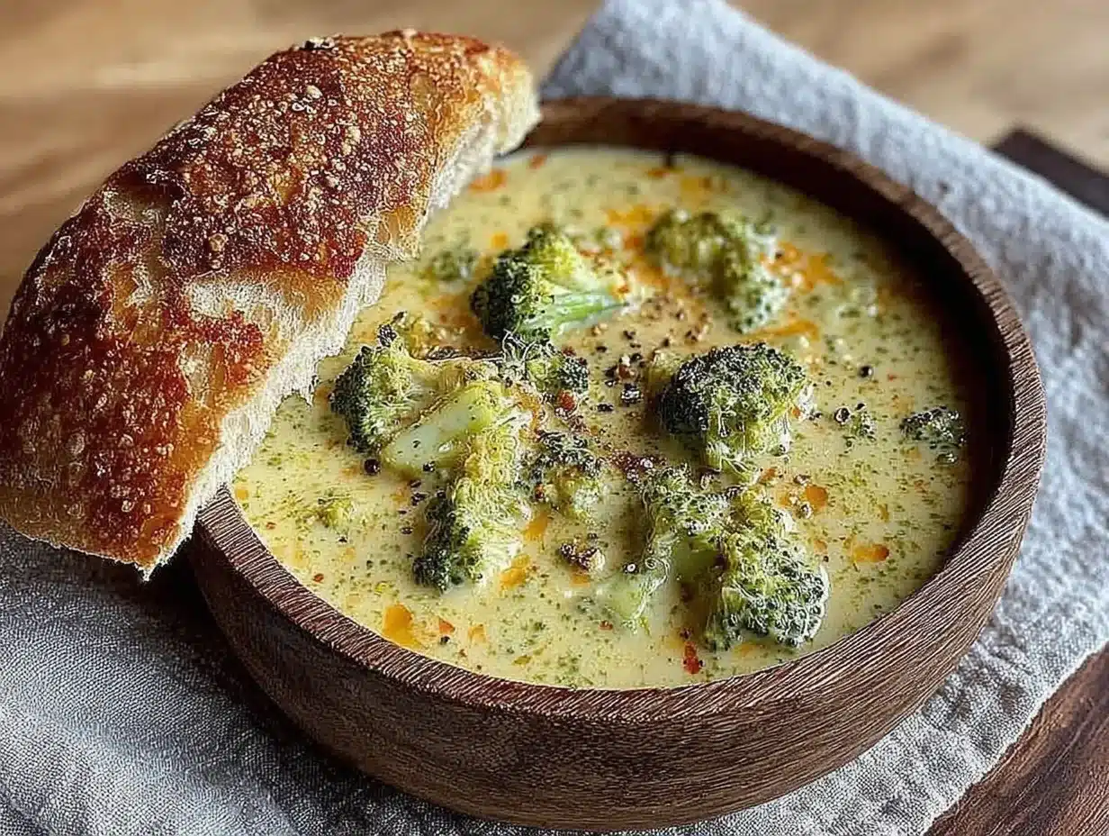 crockpot cheddar broccoli soup preparation steps