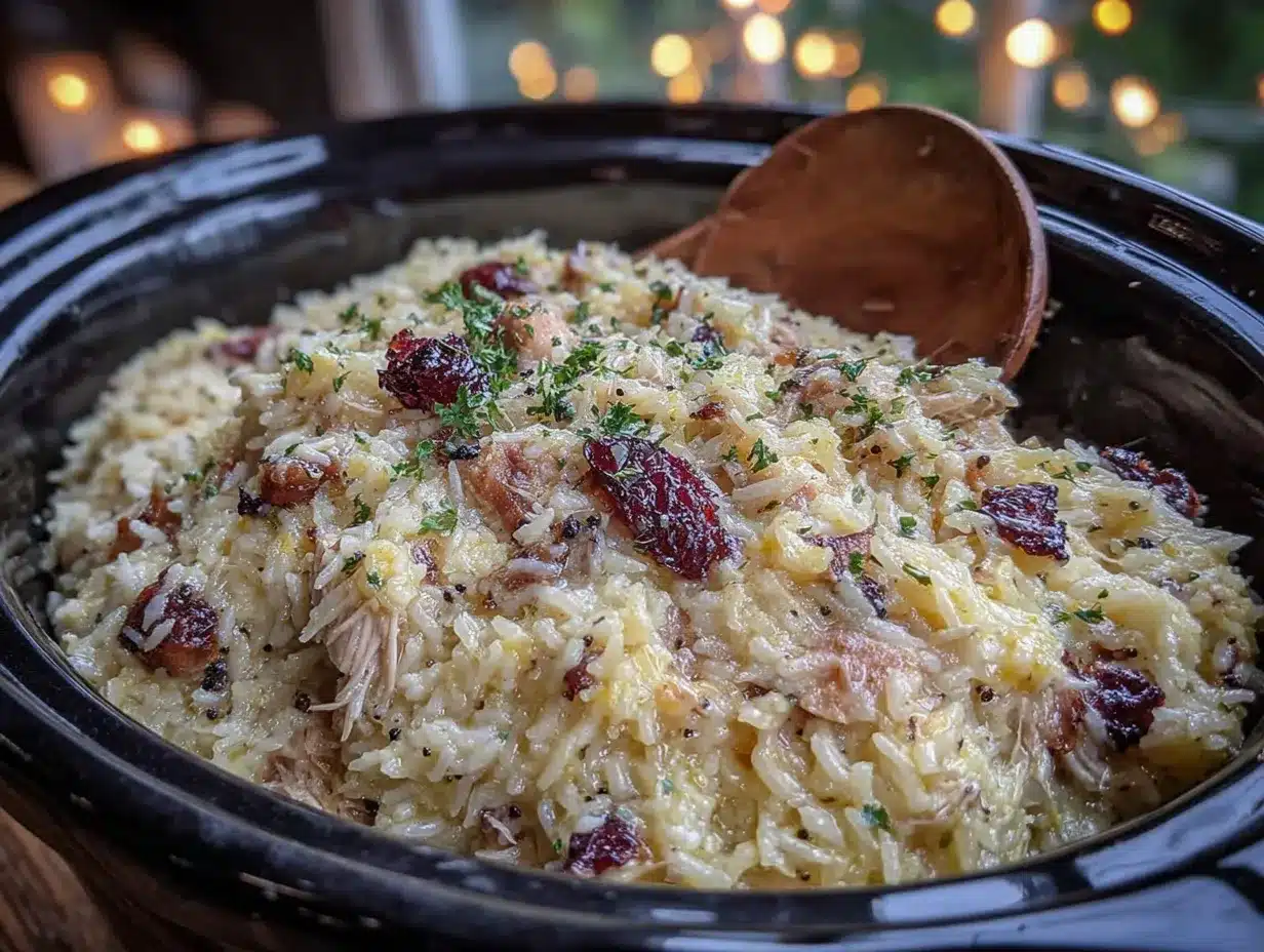 crockpot chicken and rice preparation steps
