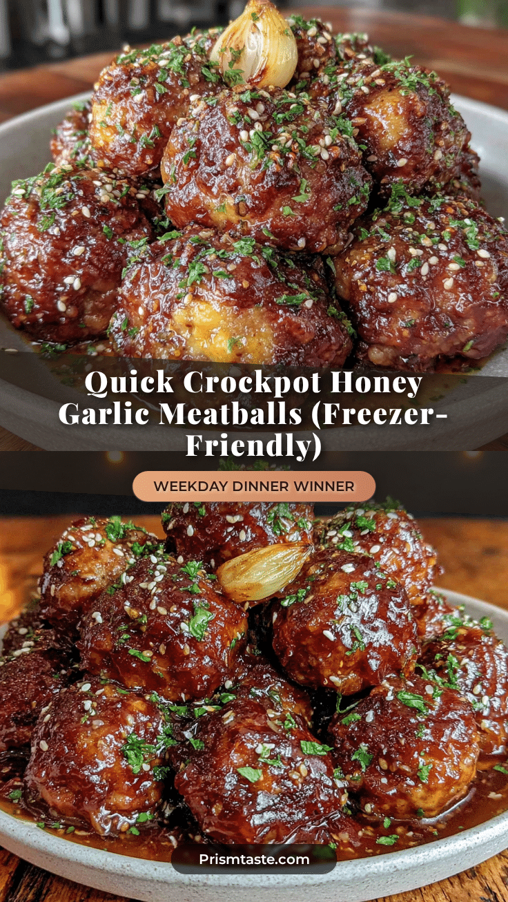crockpot honey garlic meatballs recipe