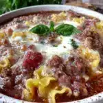 crockpot lasagna soup with italian sausage - featured image