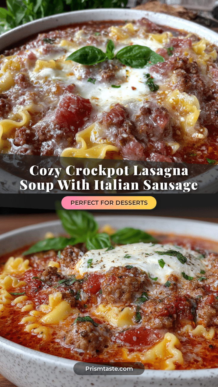 crockpot lasagna soup with italian sausage recipe