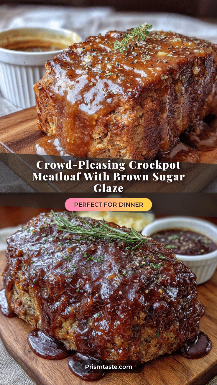 crockpot meatloaf with brown sugar glaze recipe