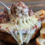 crockpot mummy meatball sub dip - featured image