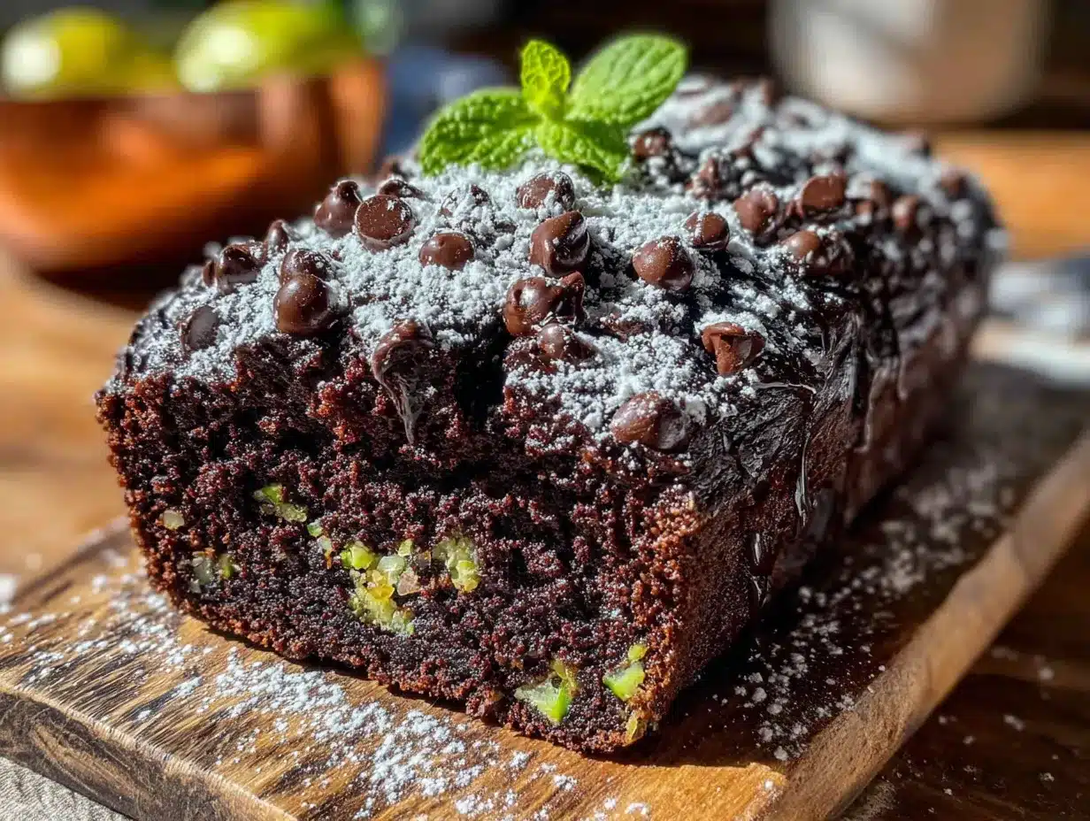 double chocolate zucchini bread preparation steps