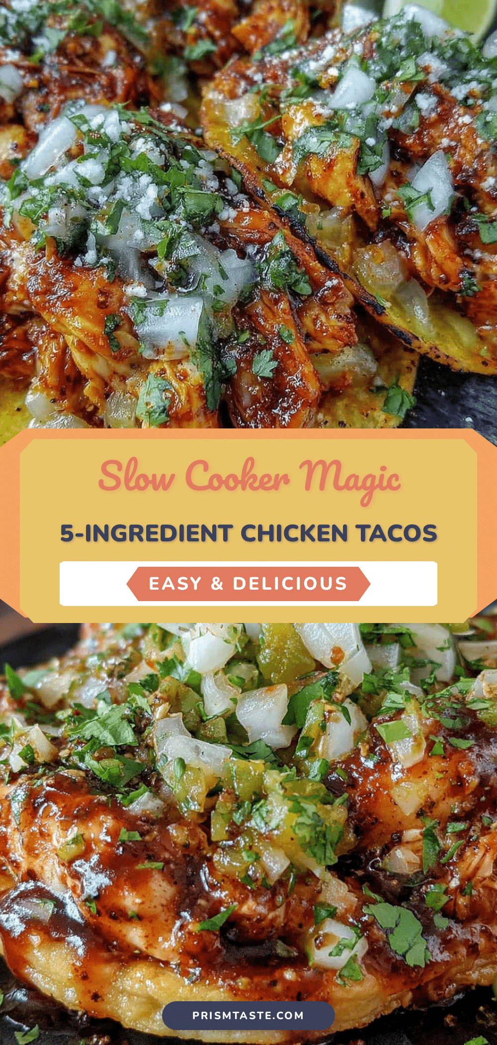 easy 5-ingredient slow cooker chicken tacos recipe