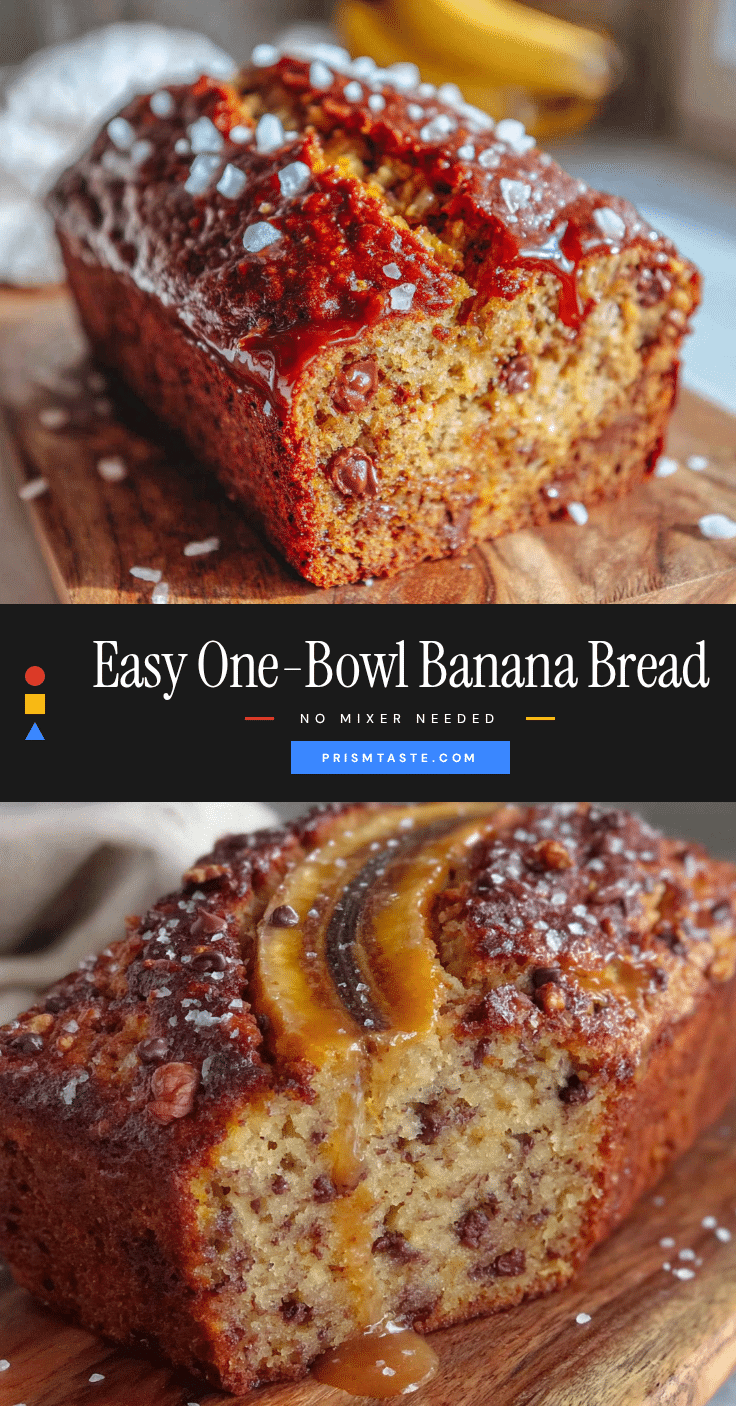 easy one-bowl banana bread recipe