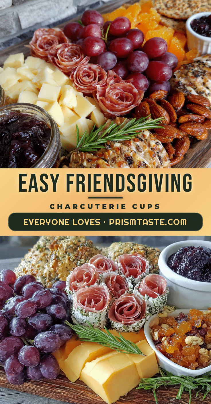 Friendsgiving Charcuterie Cups recipe