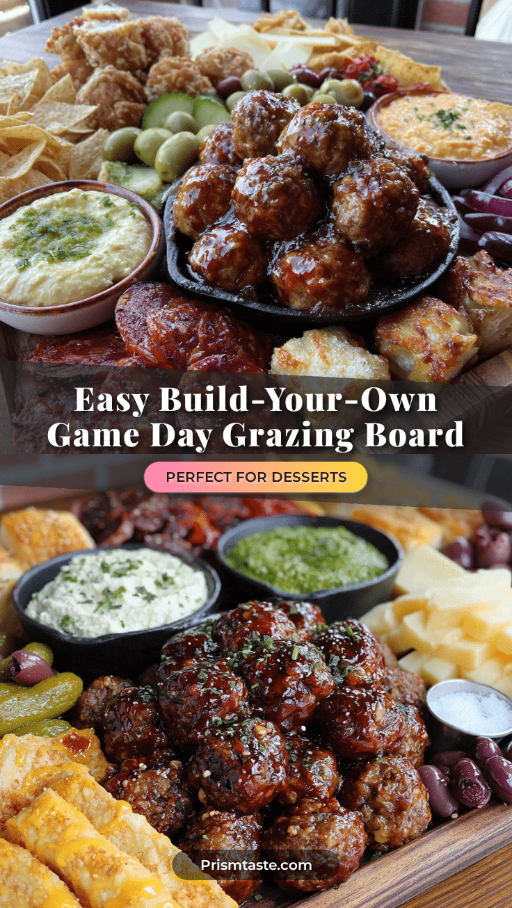 game day grazing board recipe