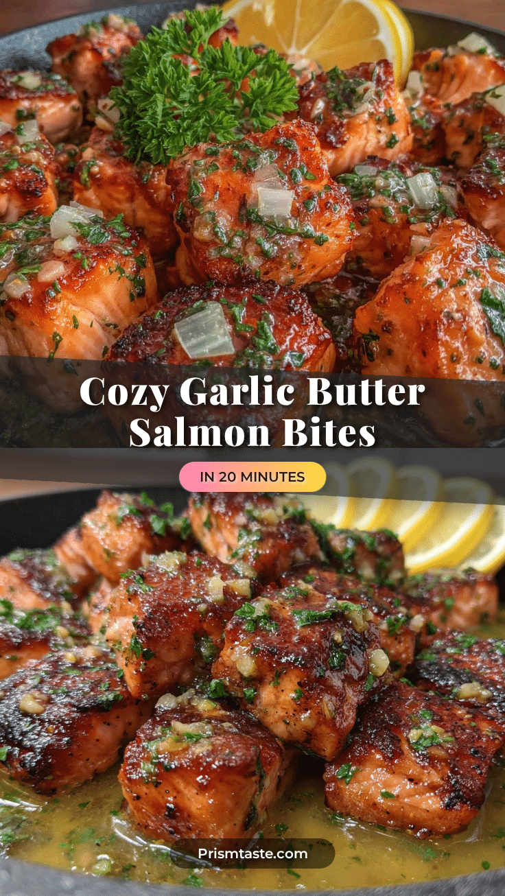 garlic butter salmon bites recipe