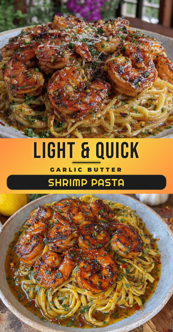 garlic butter shrimp pasta recipe