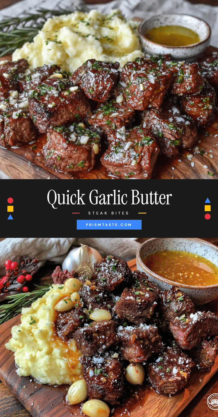 garlic butter steak bites recipe