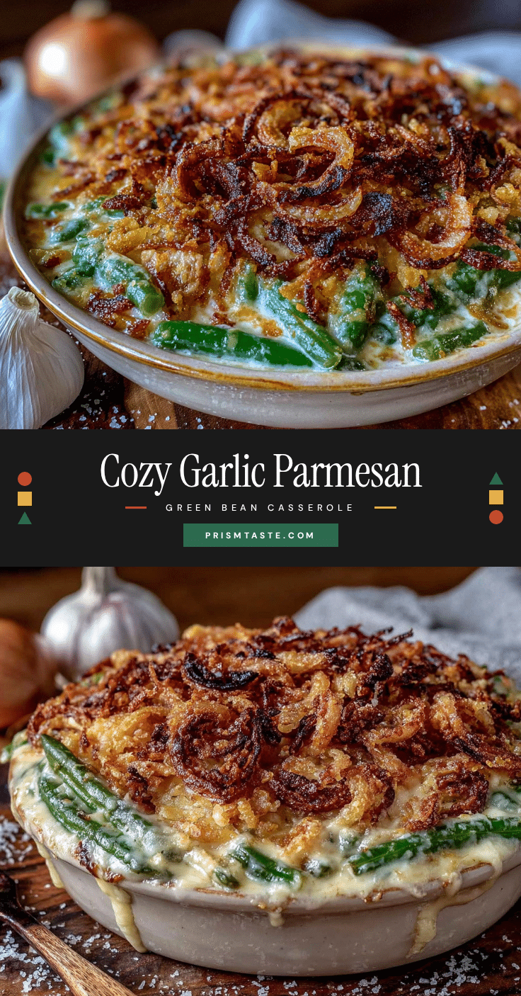 garlic parmesan green bean casserole recipe