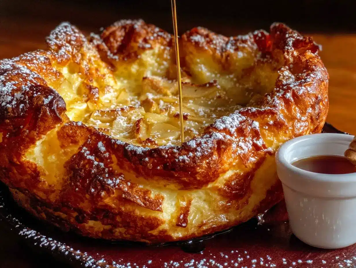 german apple pancake for two preparation steps