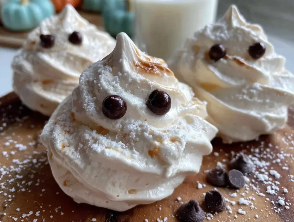 ghost meringue cookies - featured image