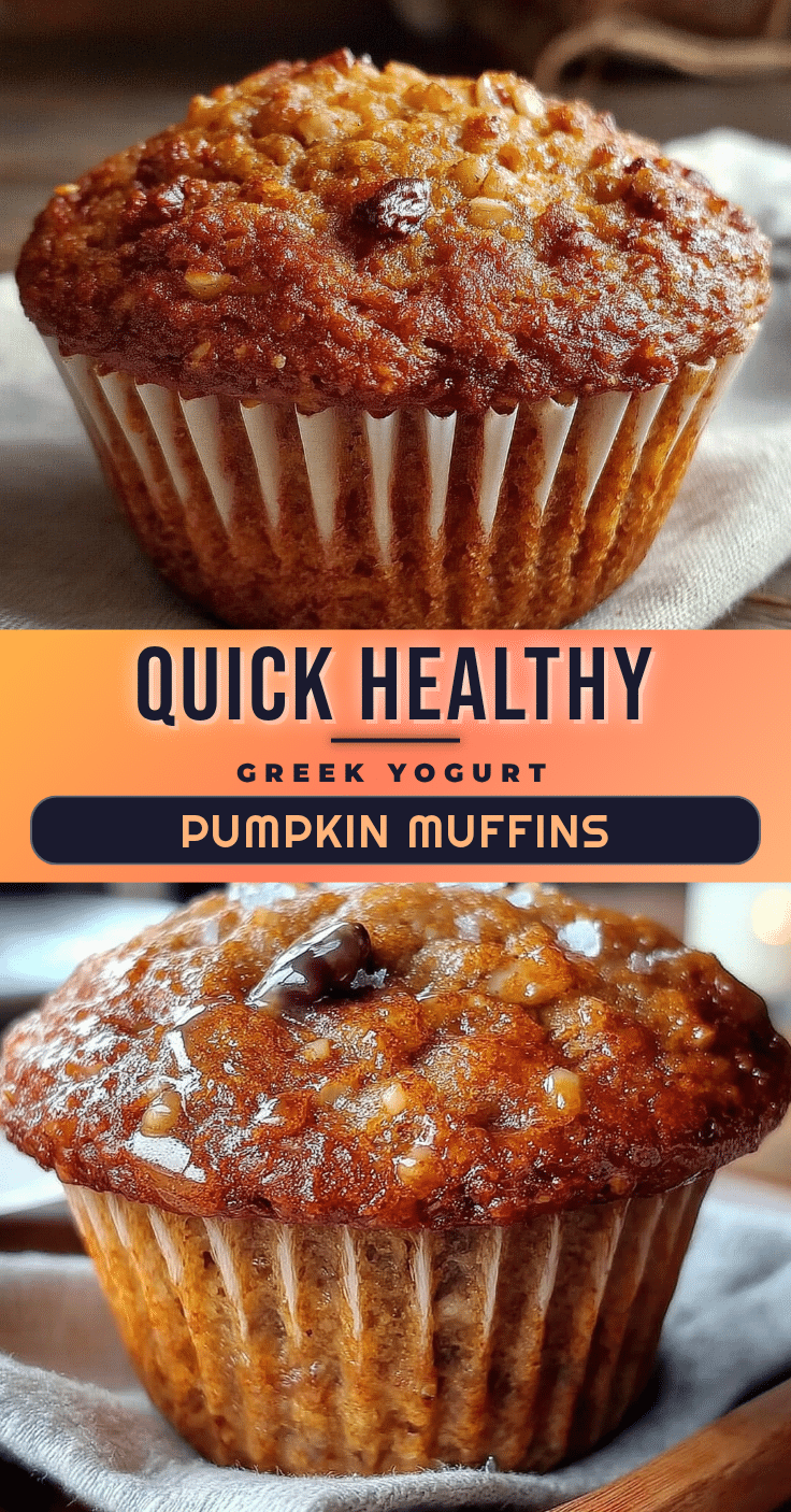 Greek yogurt pumpkin muffins recipe