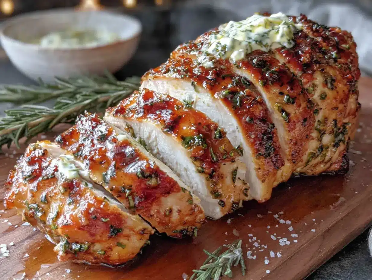 herb butter roasted turkey breast preparation steps