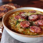 kielbasa and cabbage soup - featured image