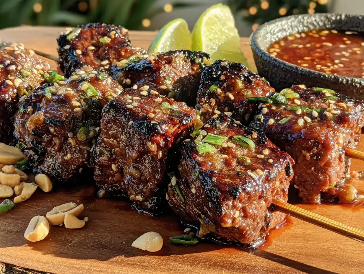 Korean BBQ Beef Skewers preparation steps
