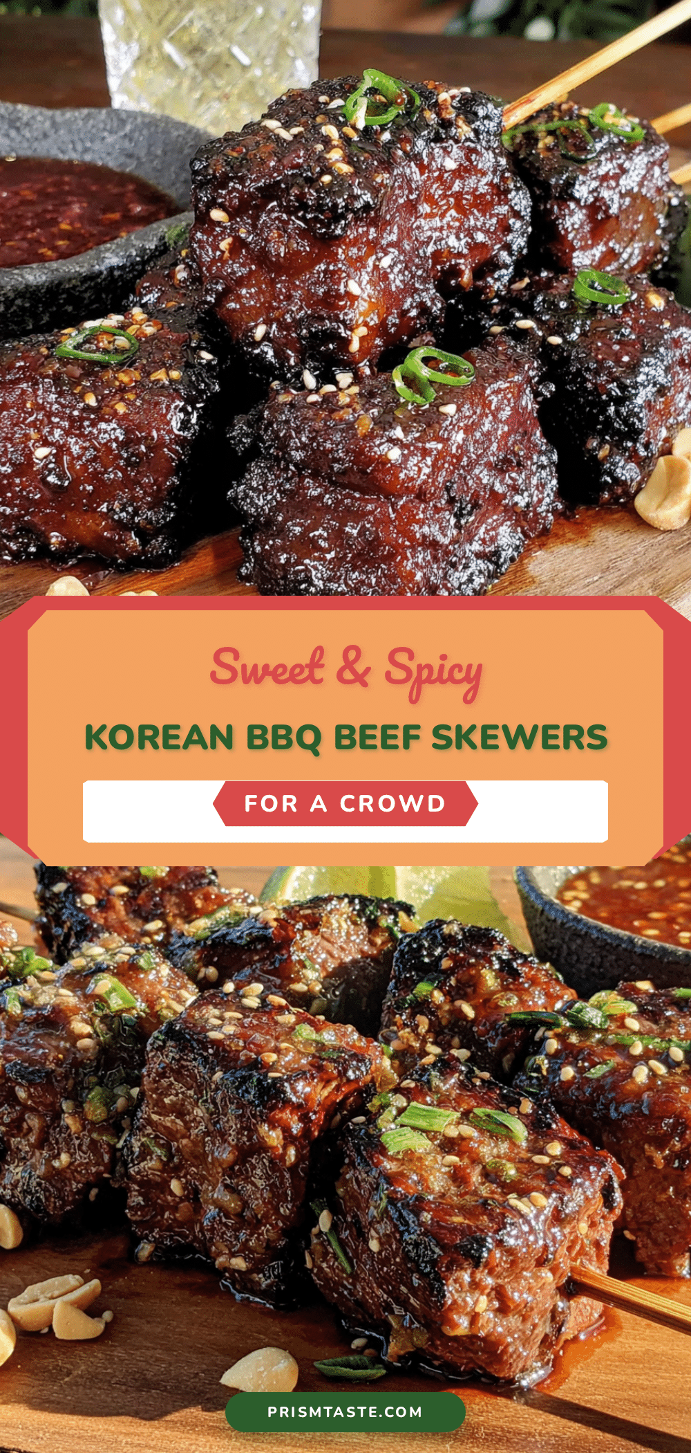 Korean BBQ Beef Skewers recipe