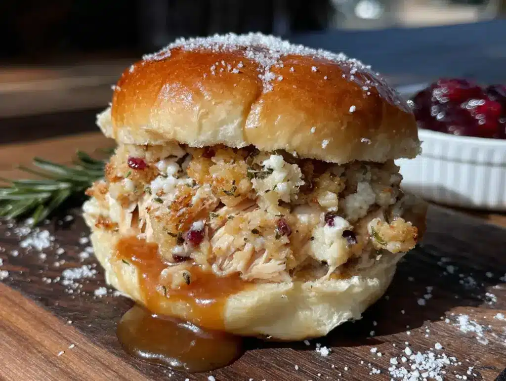 leftover turkey sliders - featured image