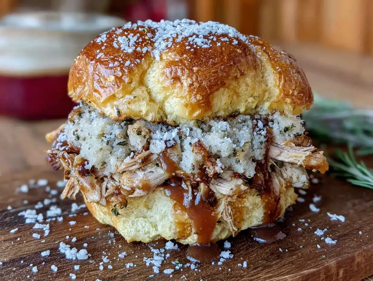 leftover turkey sliders preparation steps