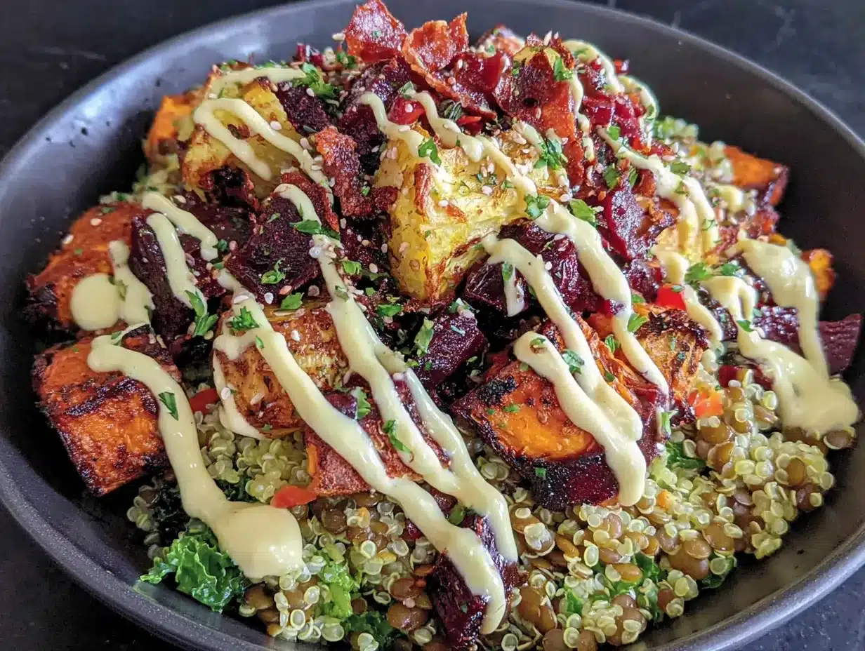 lentil power bowl preparation steps