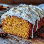 Light pumpkin bread with brown butter cream cheese swirl - featured image