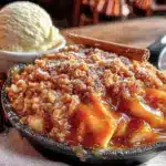 lightened-up caramel apple crisp for two - featured image