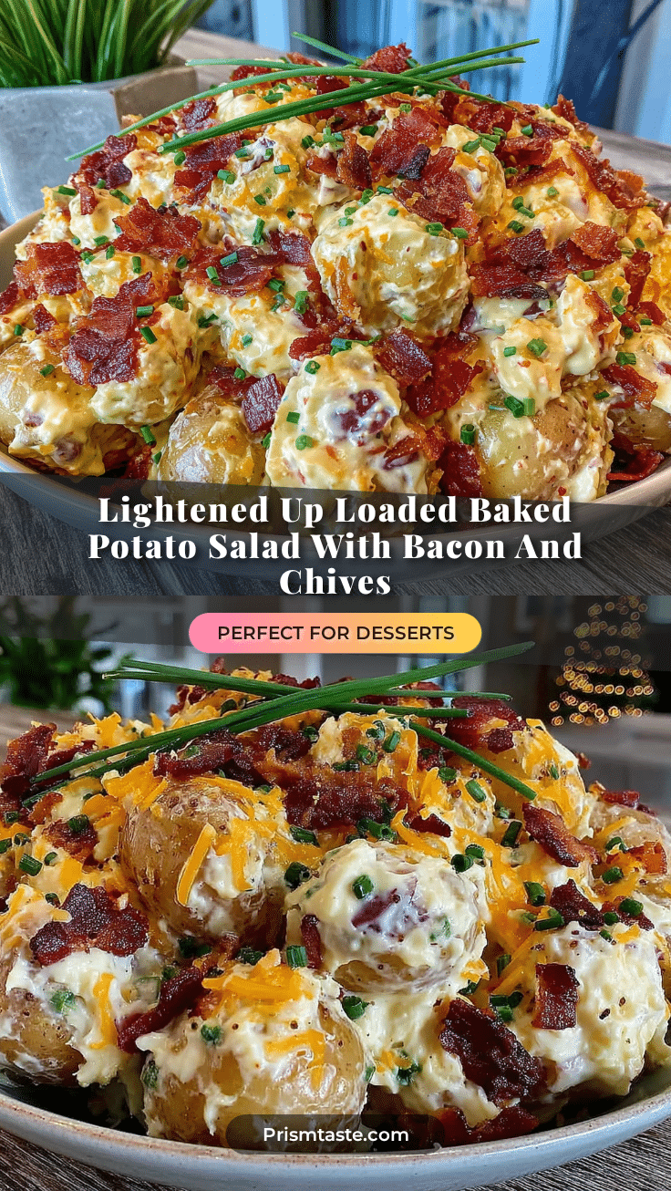 lightened up loaded baked potato salad with bacon recipe