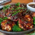 lighter honey garlic chicken thighs - featured image
