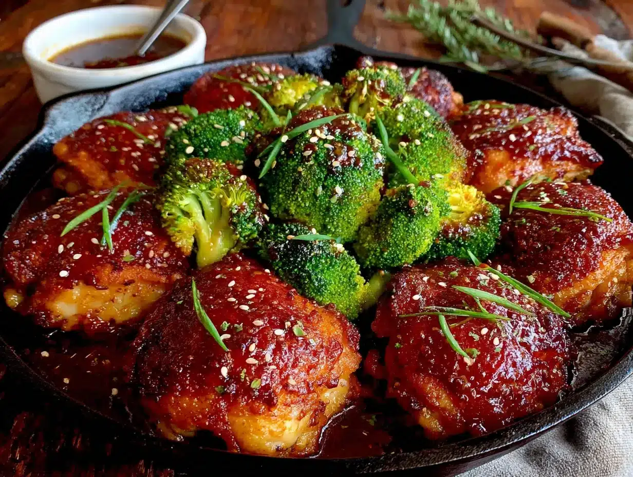lighter honey garlic chicken thighs preparation steps