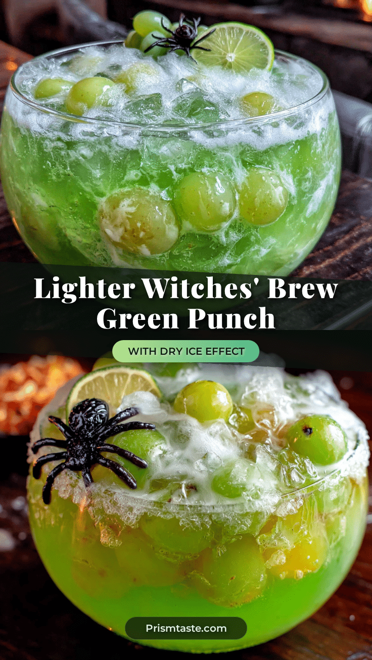 Lighter Witches Brew Green Punch recipe