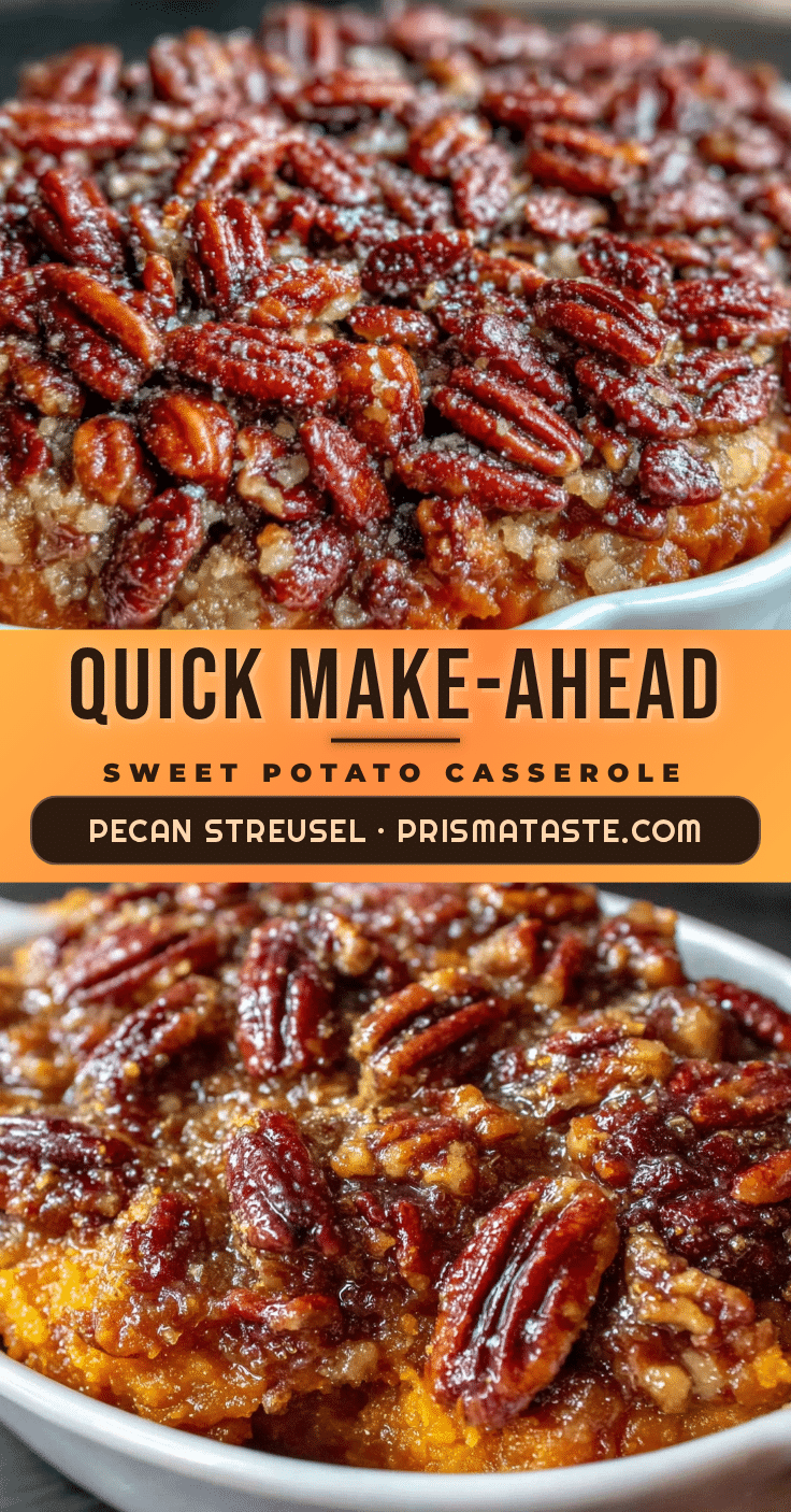 make-ahead sweet potato casserole with pecans recipe