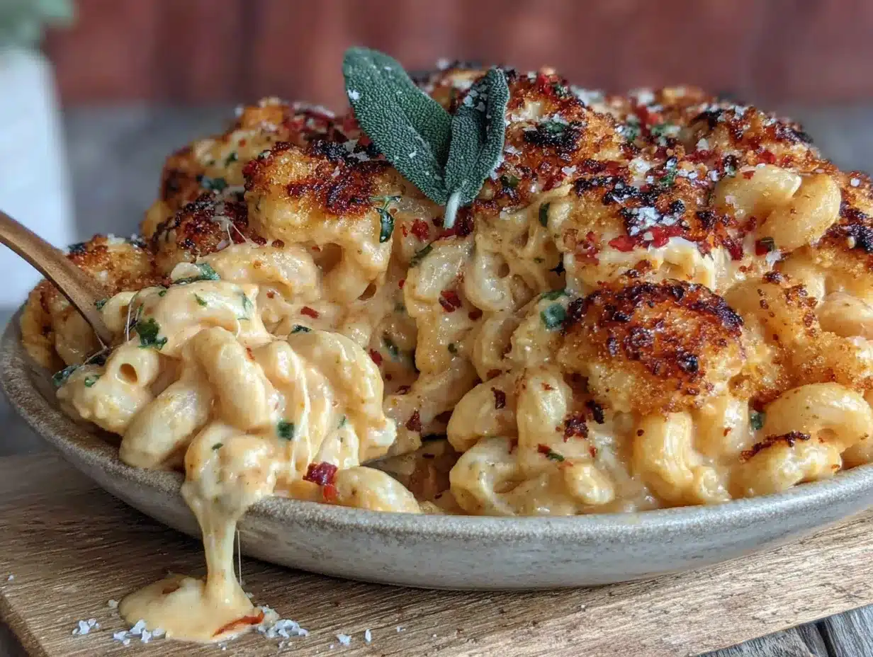 one-pot butternut squash mac and cheese preparation steps