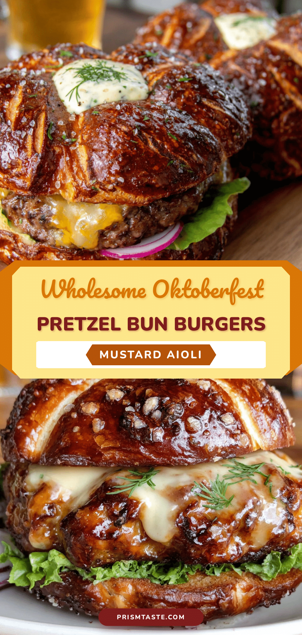 pretzel bun burger recipe